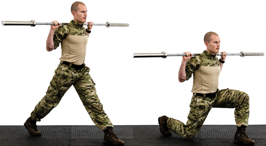 Øvelse 1 - split squat med vægt